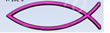 EMBLEMA GRANDE CROMADO VIOLETA, PEZ SILUETA - Visual Praise